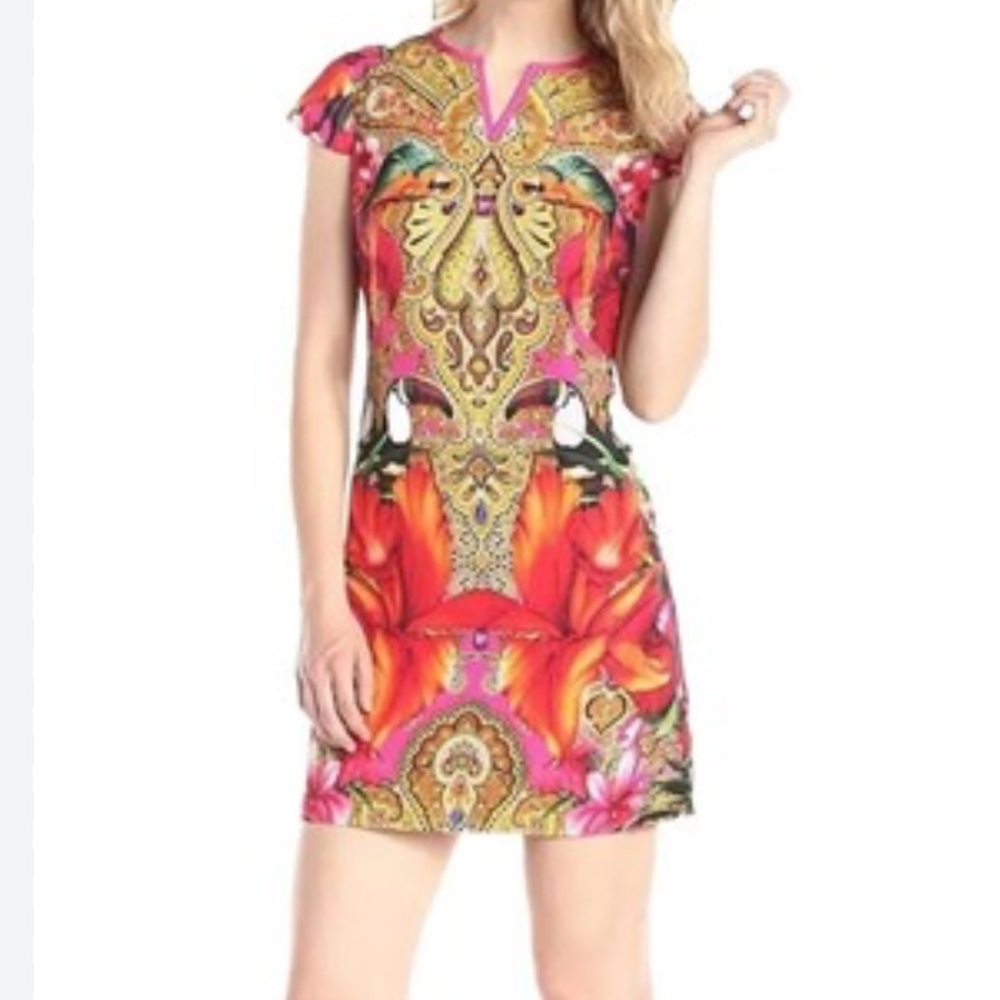 Ted Baker Aalia paisley Mini Dress - Picture 2 of 6